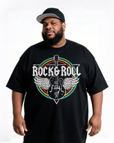 Rock and Roll Men's Plus Size Short Sleeve T-Shirt